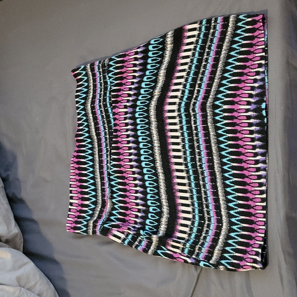 Women's multi color mini skirt